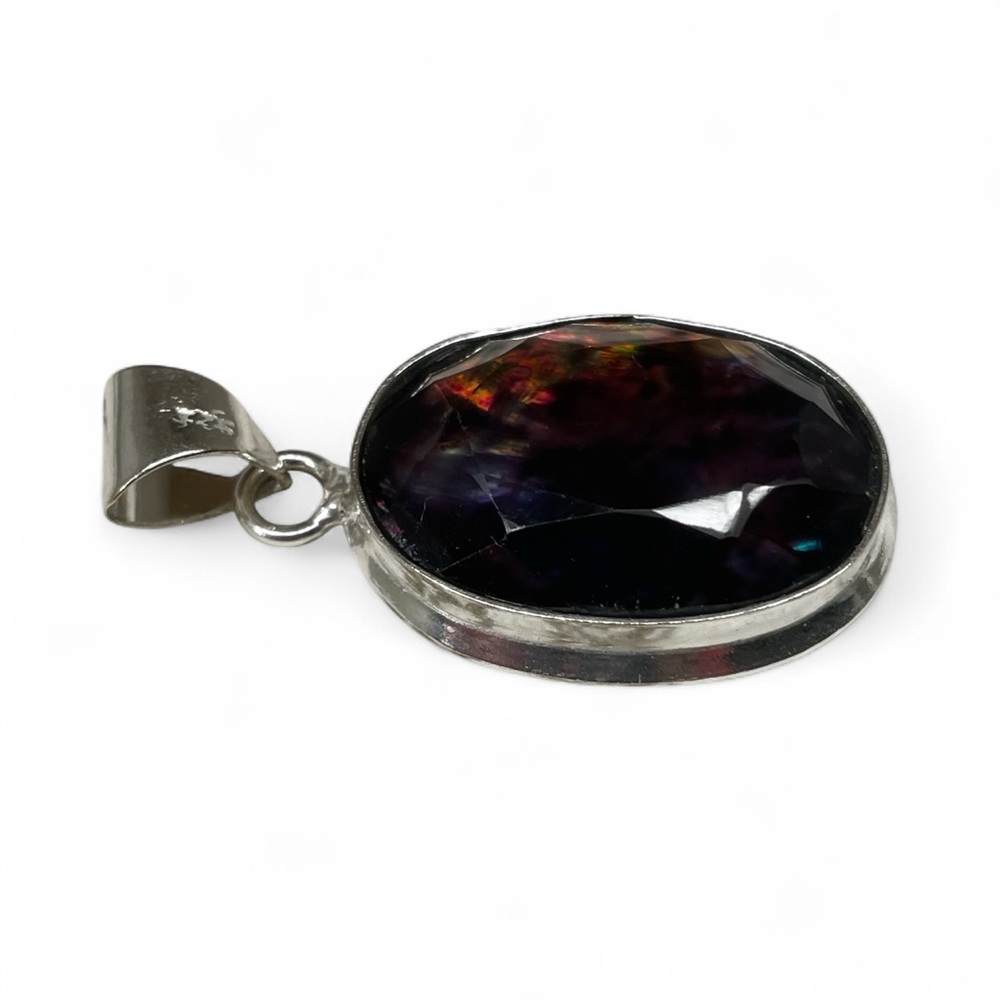 Natural Ammolite Multicolor Pendant  Untreated Gemstone - Picture 7 of 16